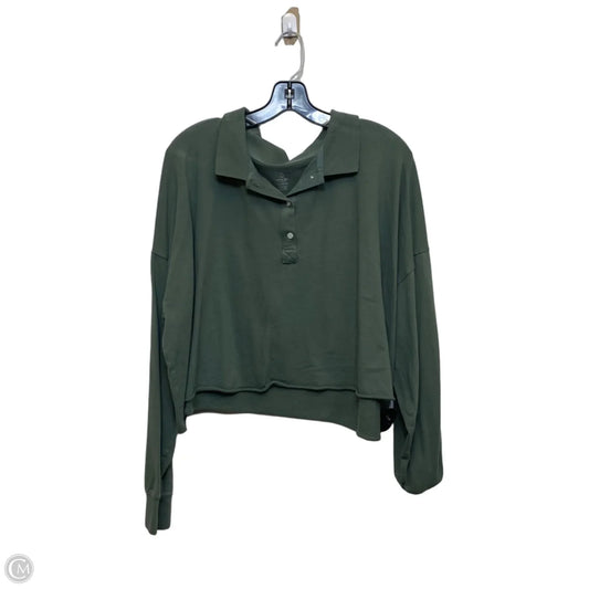 Top Long Sleeve By Offline In Green, Size: Xxl