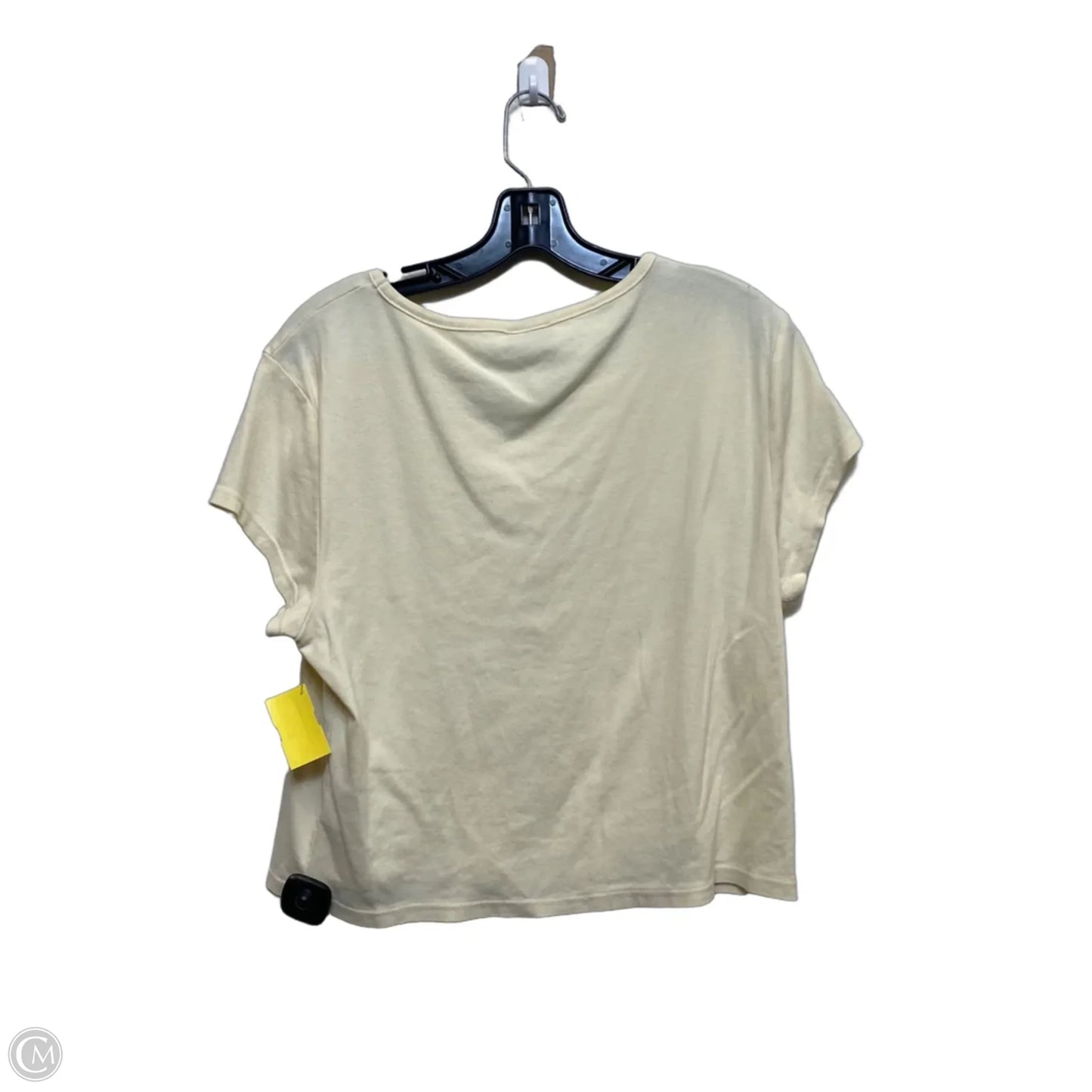 Top Short Sleeve By Arula In Cream, Size: 2x