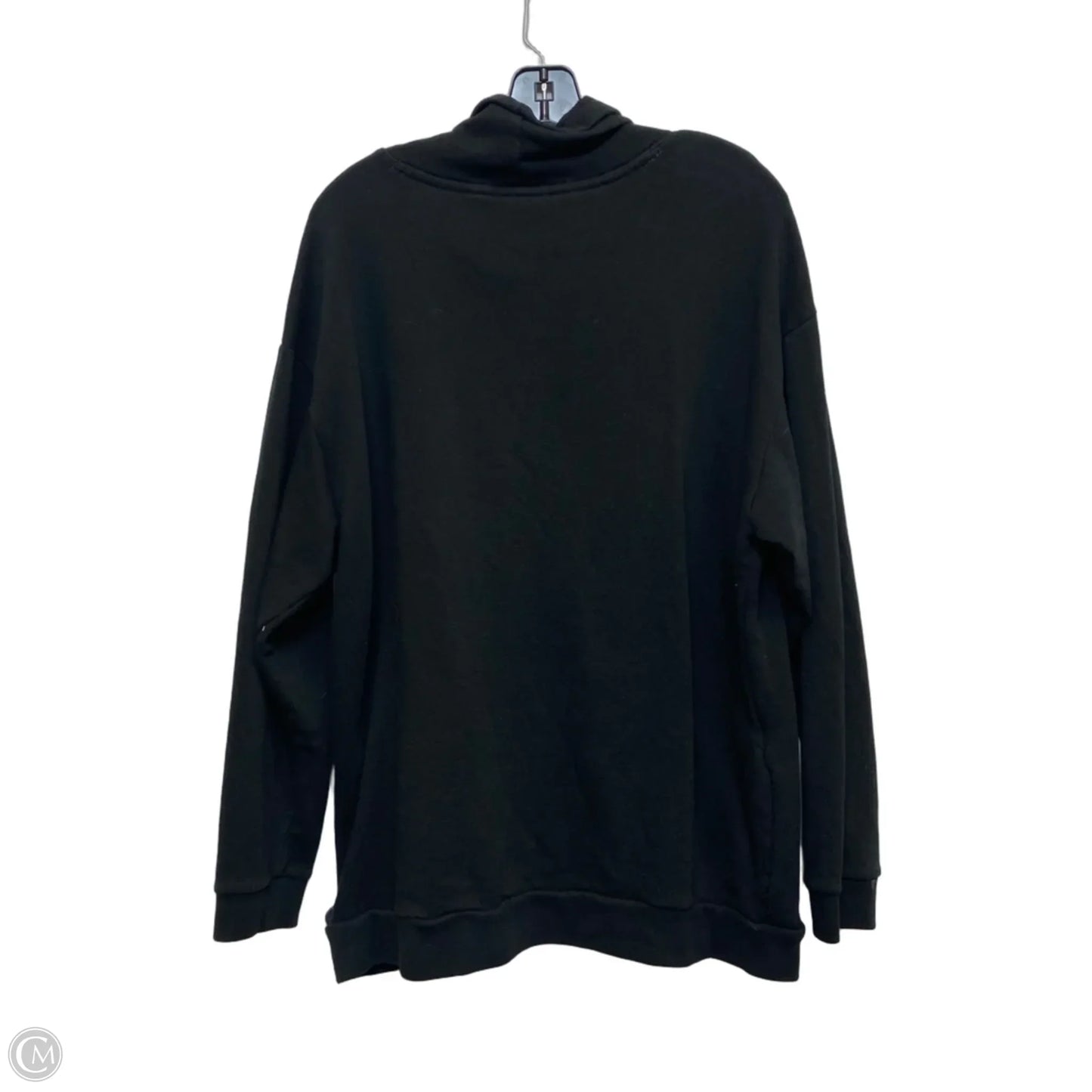 Sweatshirt Collar By Pink In Black, Size: L
