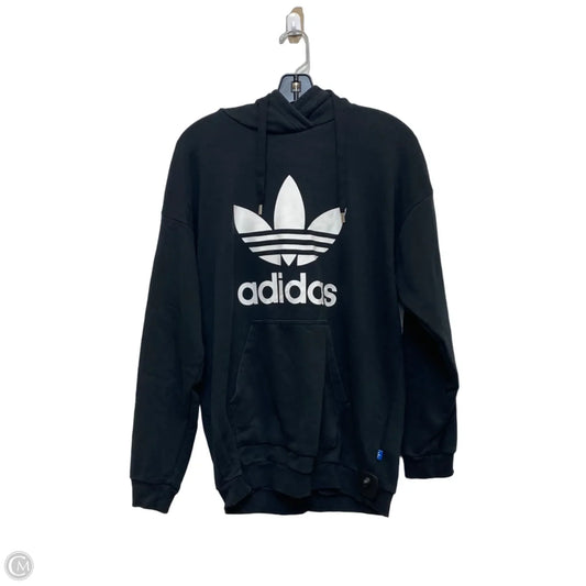Sweatshirt Hoodie By Adidas In Black, Size: M