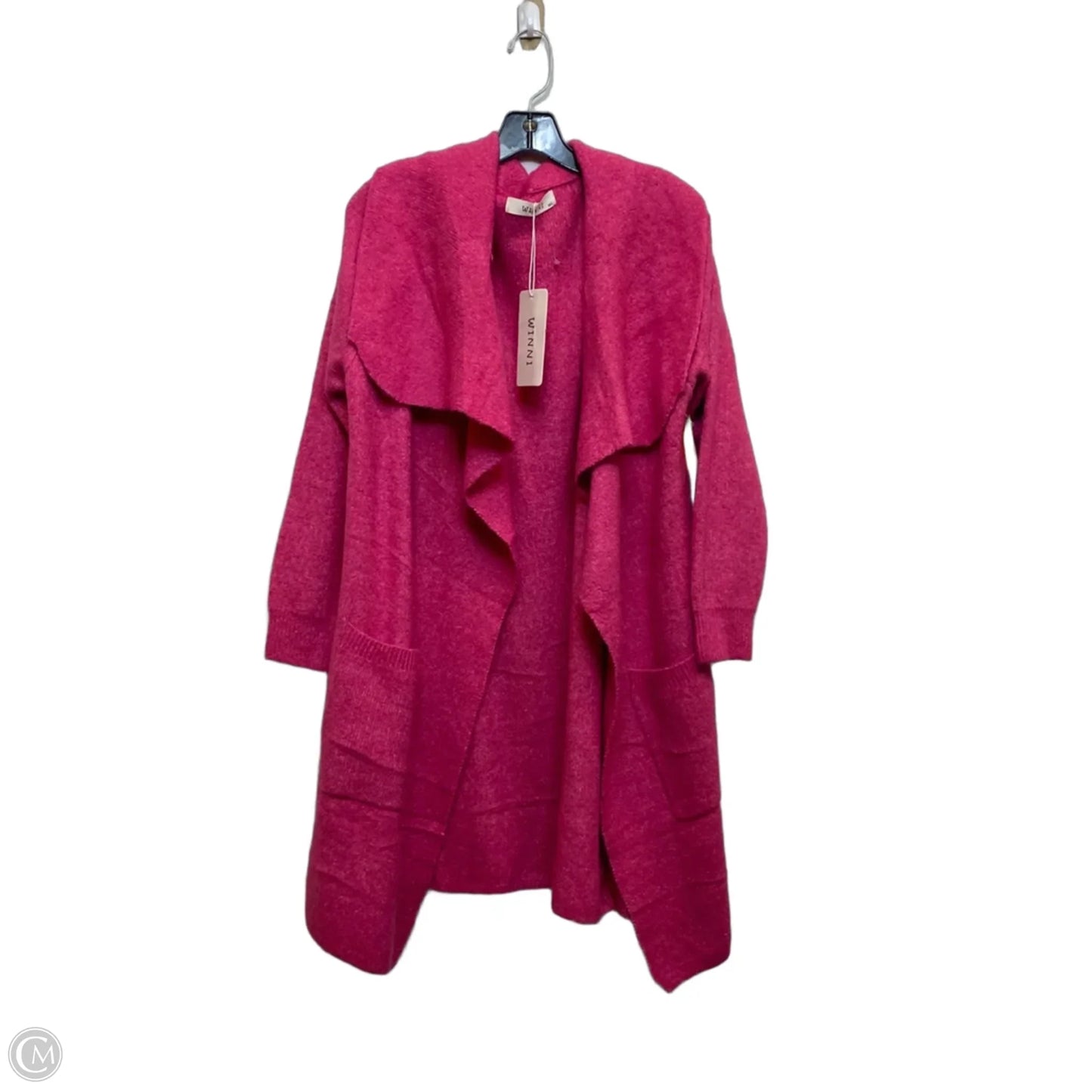 Sweater Cardigan By Winni In Pink, Size: M