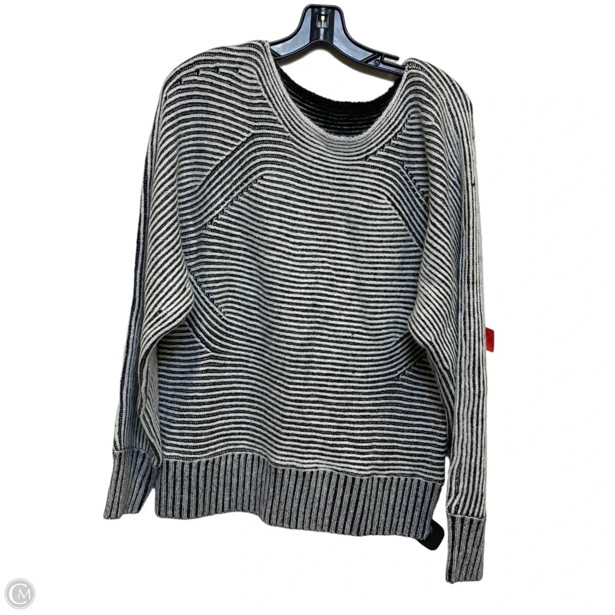Top Long Sleeve By Cmf In Black & White, Size: L
