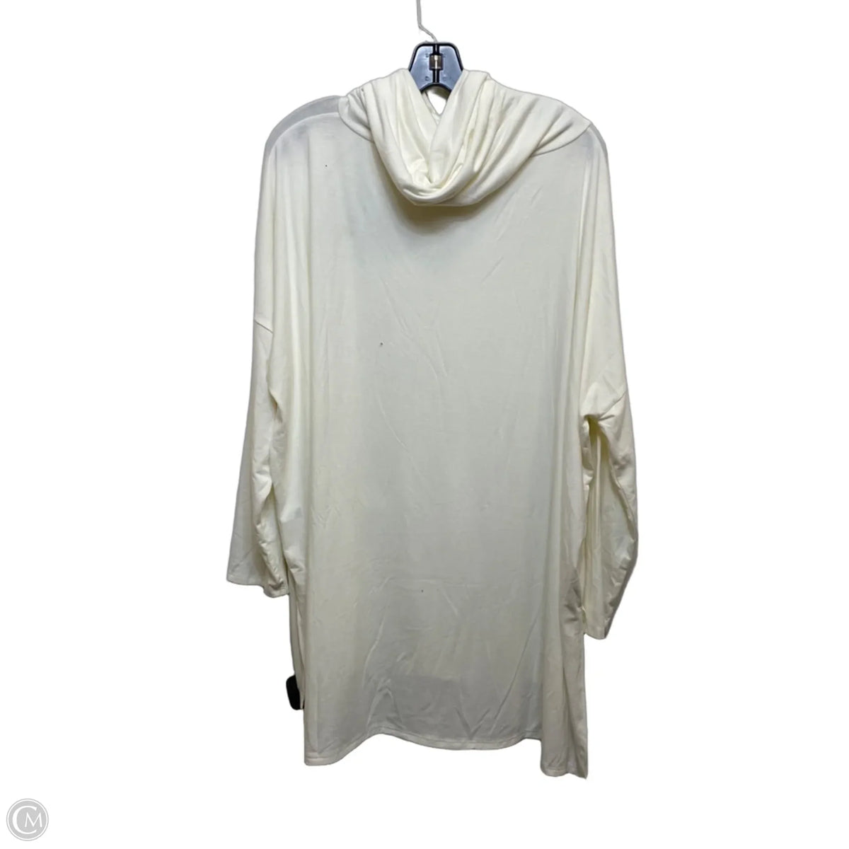 Top Long Sleeve Basic By Zenana In White, Size: 1x