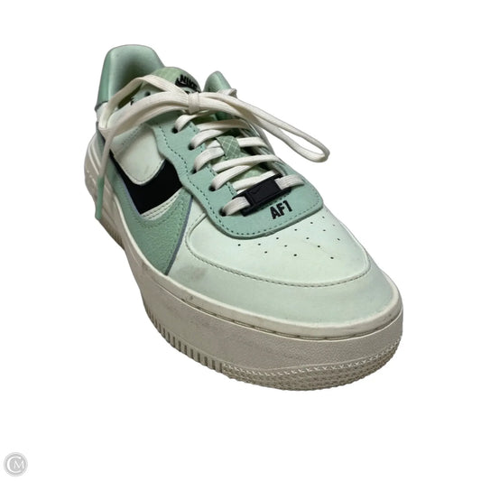 Shoes Sneakers By Nike In Green & White, Size: 8