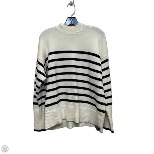 Sweater By Philosophy In Black & Cream, Size: L