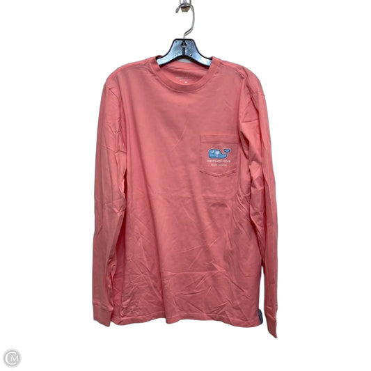 Top Long Sleeve Designer By Vineyard Vines In Pink, Size: M