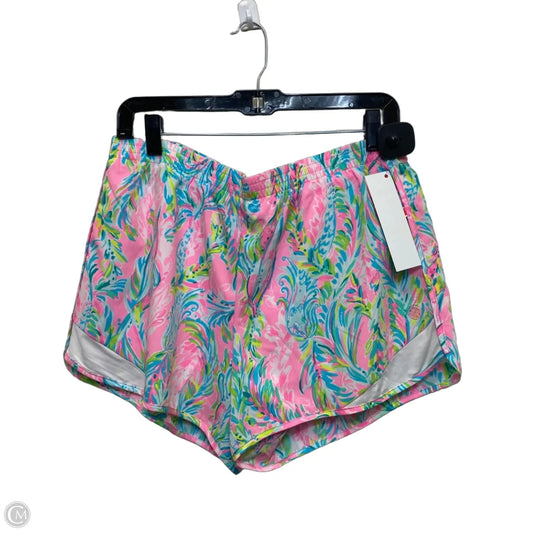 Shorts Designer By Lilly Pulitzer In Blue & Pink, Size: L