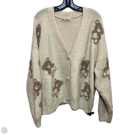 Sweater Cardigan By No Boundaries In Cream, Size: L