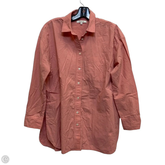 Top Long Sleeve By Madewell In Pink, Size: Xs