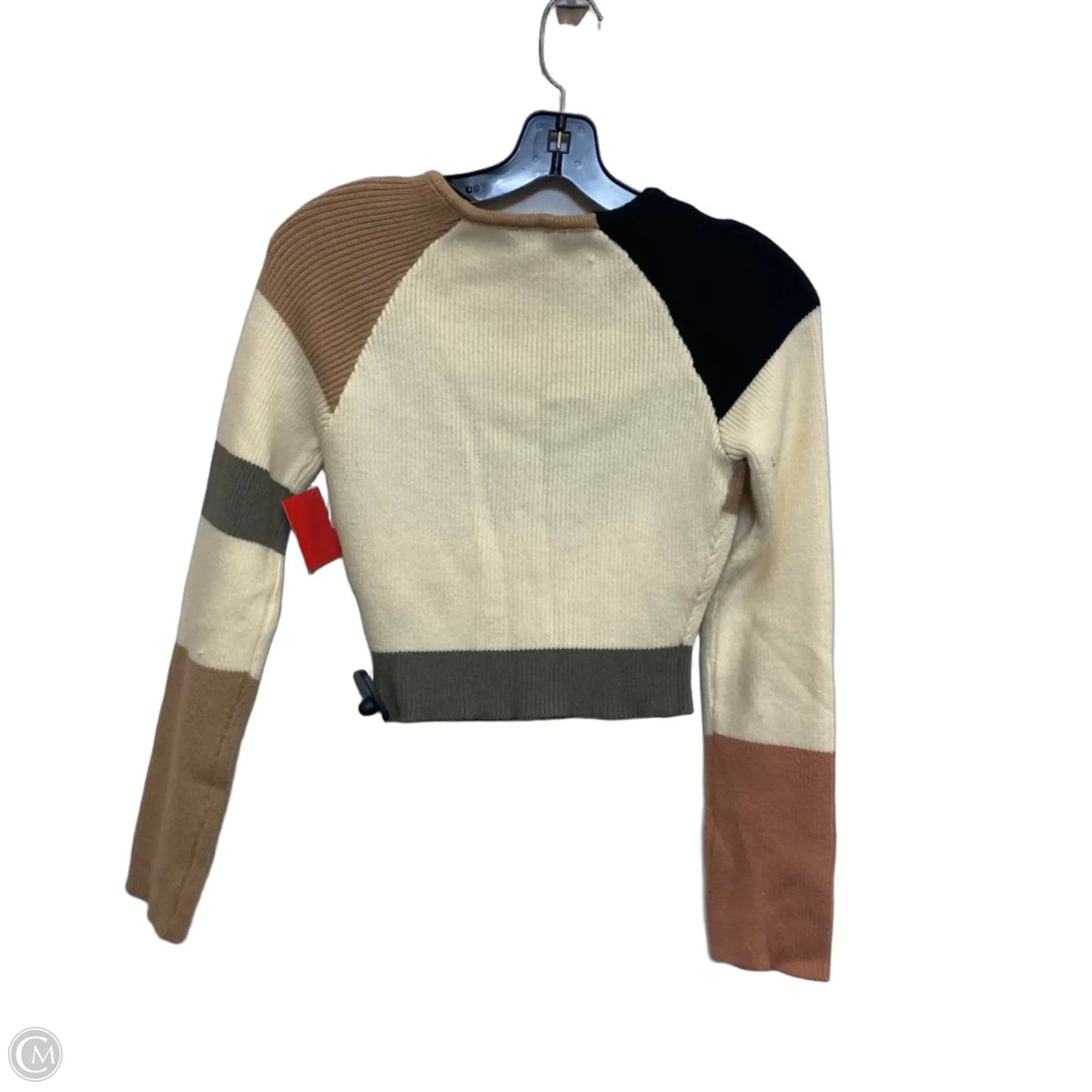Sweater By Le Lis In Brown & Cream, Size: S