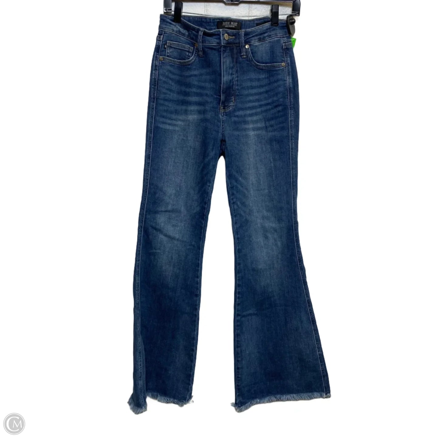 Jeans Flared By Judy Blue In Blue Denim, Size: 4