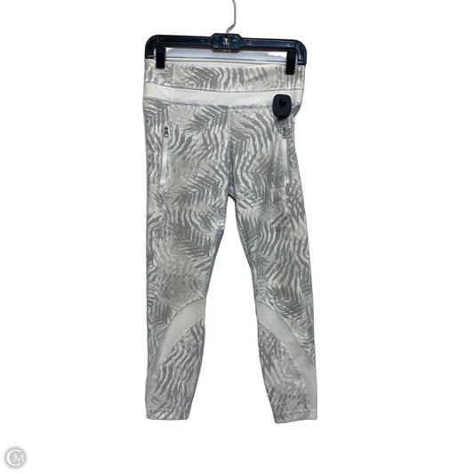 Athletic Leggings Capris By Lululemon In Grey & White, Size: S