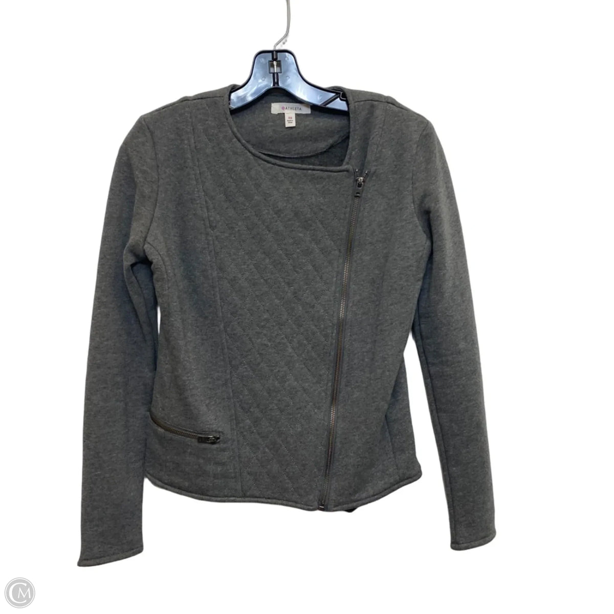 Athletic Jacket By Athleta In Grey, Size: Xs