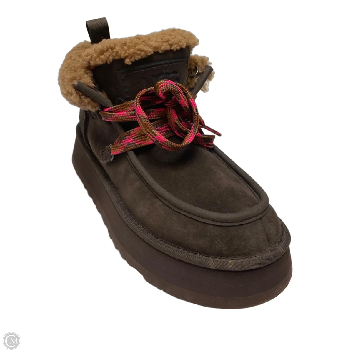 Boots Designer By Ugg In Brown, Size: 9