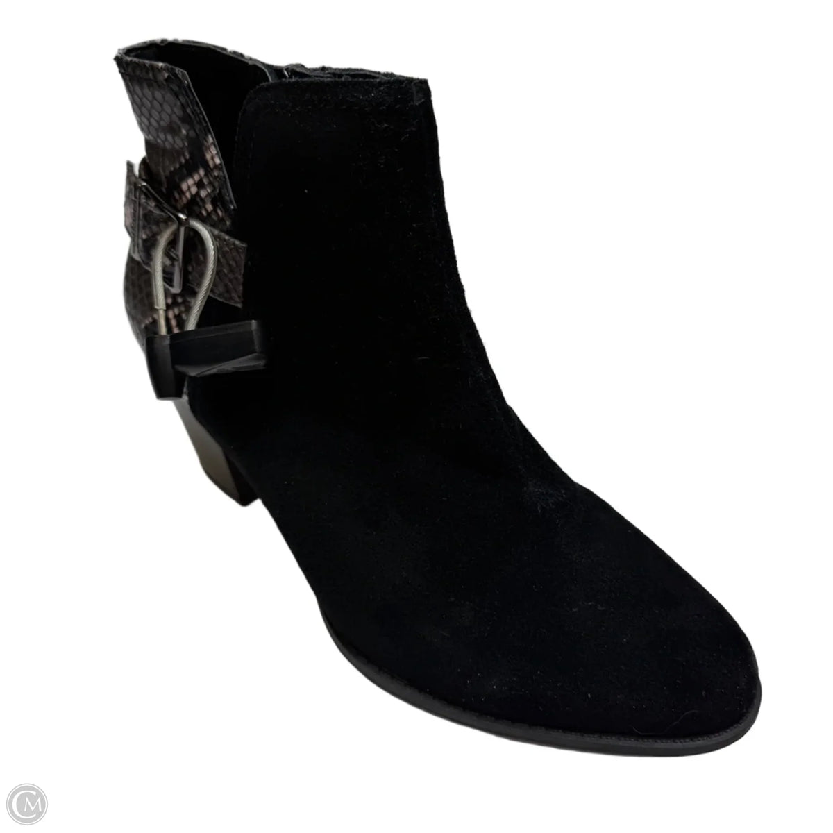 Boots Ankle Heels By Vionic In Black, Size: 9.5