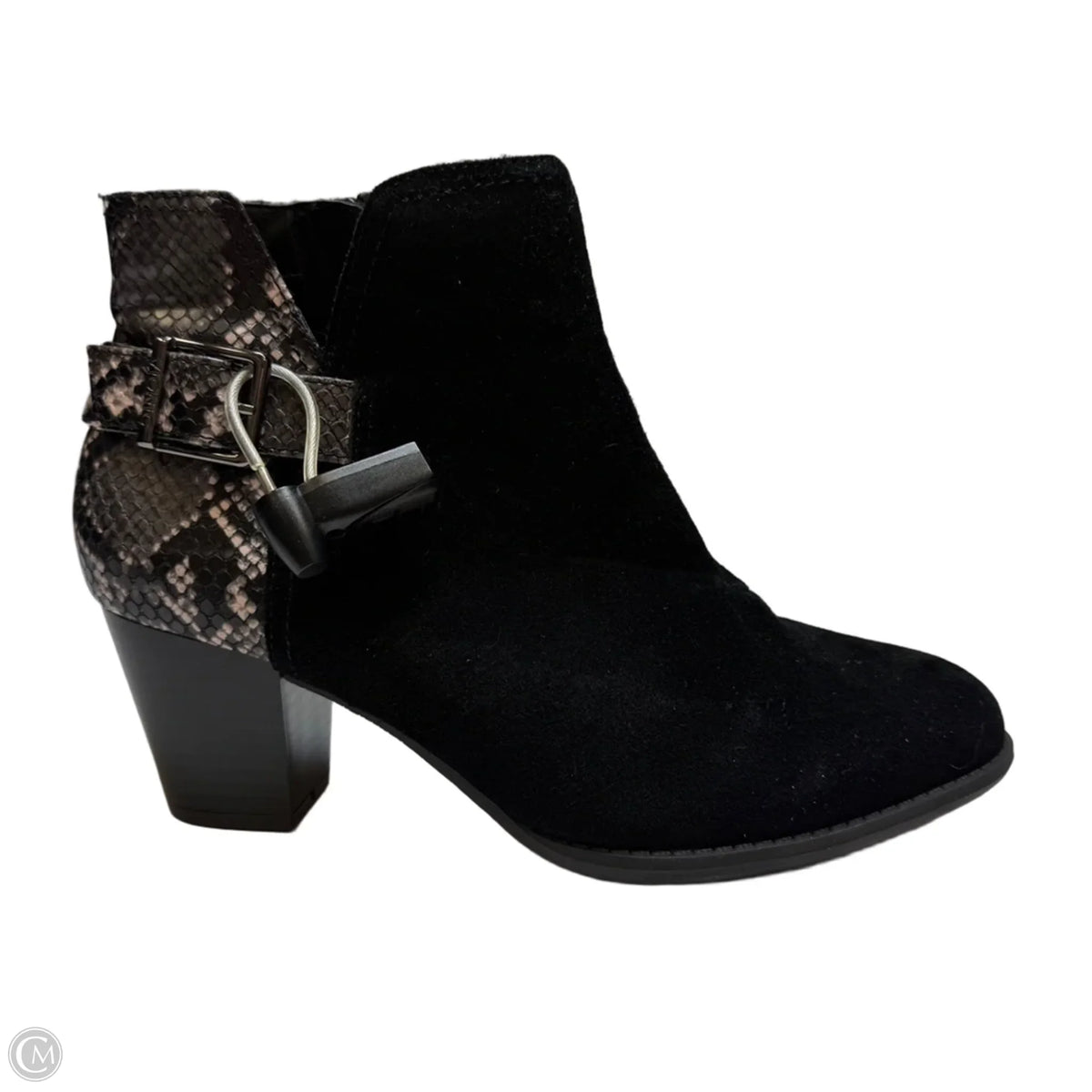 Boots Ankle Heels By Vionic In Black, Size: 9.5