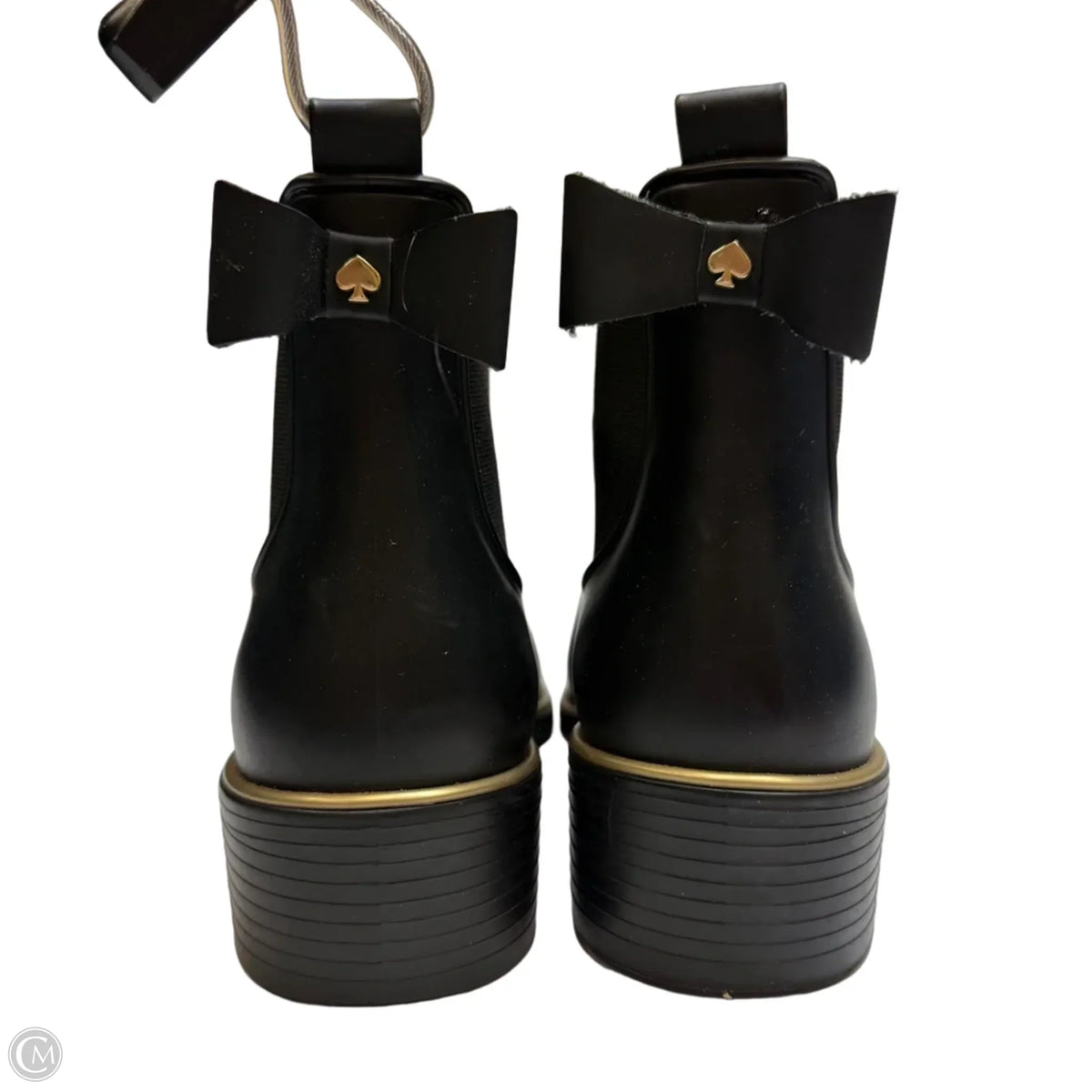 Boots Designer By Kate Spade In Black, Size: 8