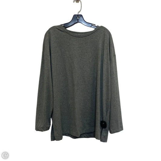 Top Long Sleeve Basic By Lou And Grey In Grey, Size: L