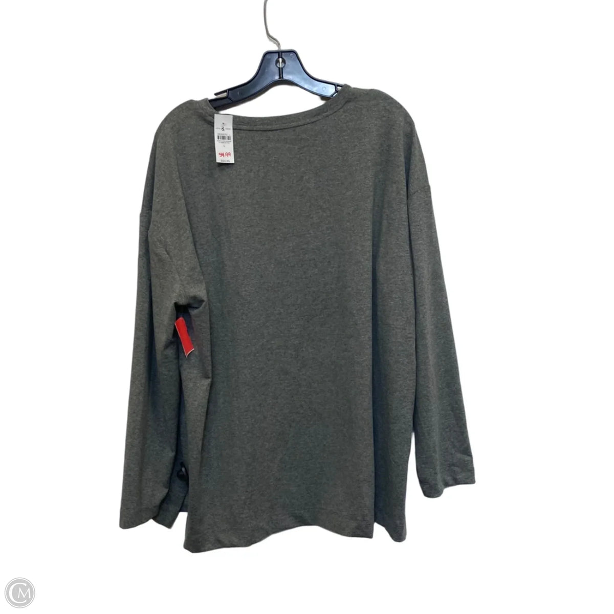 Top Long Sleeve Basic By Lou And Grey In Grey, Size: L