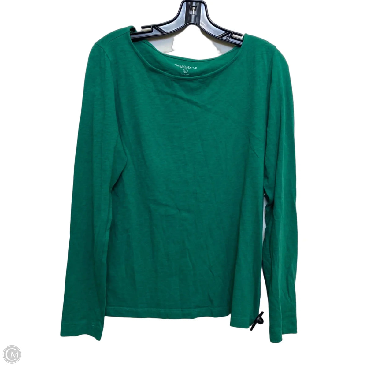 Top Long Sleeve Basic By J. Crew In Green, Size: L