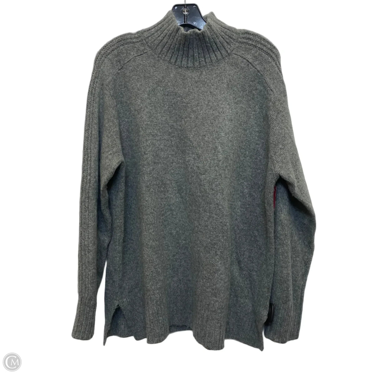 Sweater By Loft In Grey, Size: L