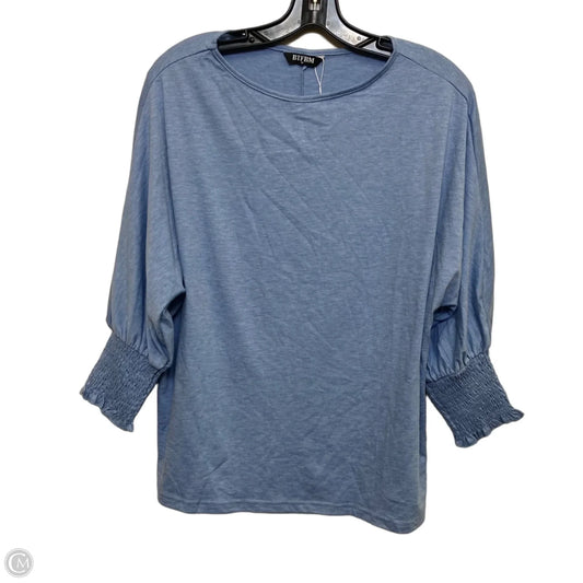 Top Long Sleeve By Btfbm In Blue, Size: M