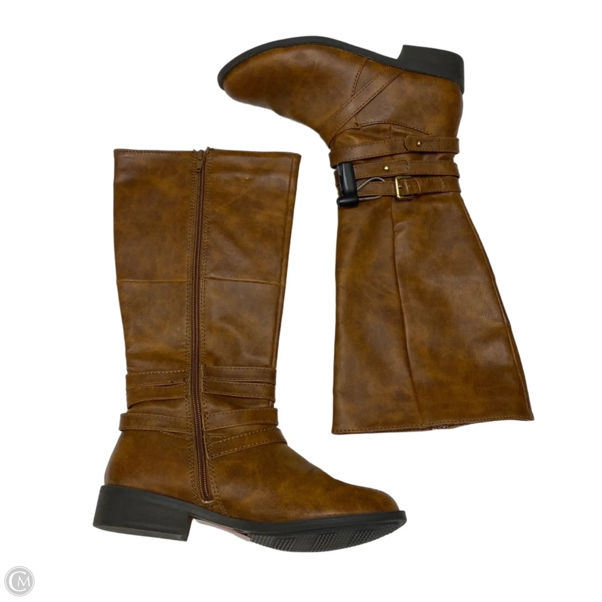Boots Knee Flats By Brash In Brown, Size: 7.5