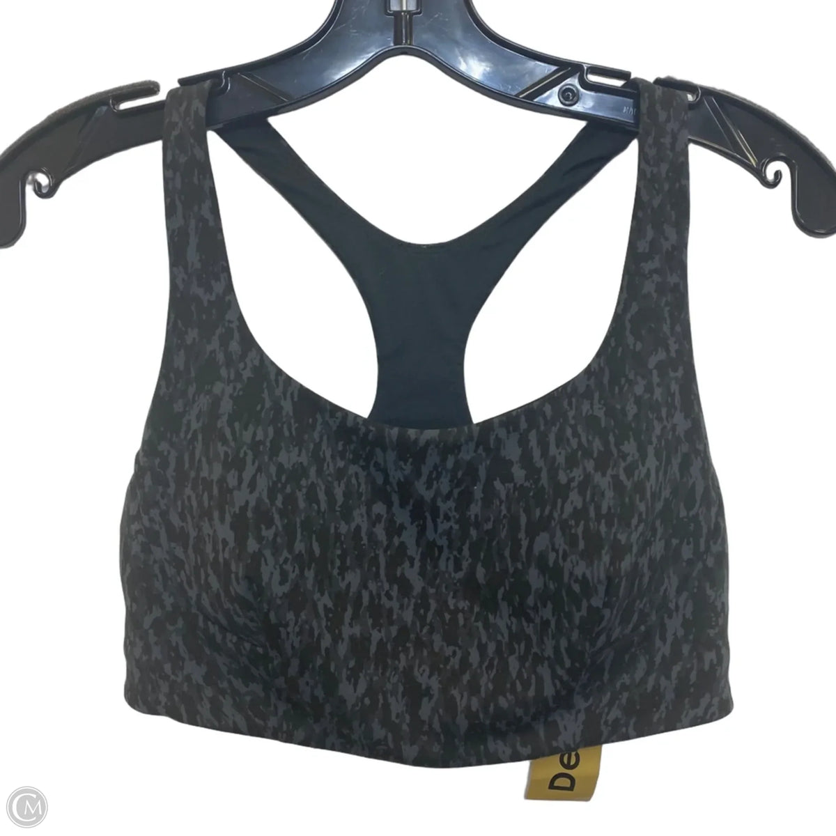 Athletic Bra By Lululemon In Black & Grey, Size: M