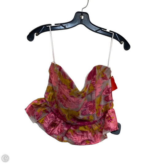 Top Sleeveless By Altard State In Pink & Yellow, Size: S