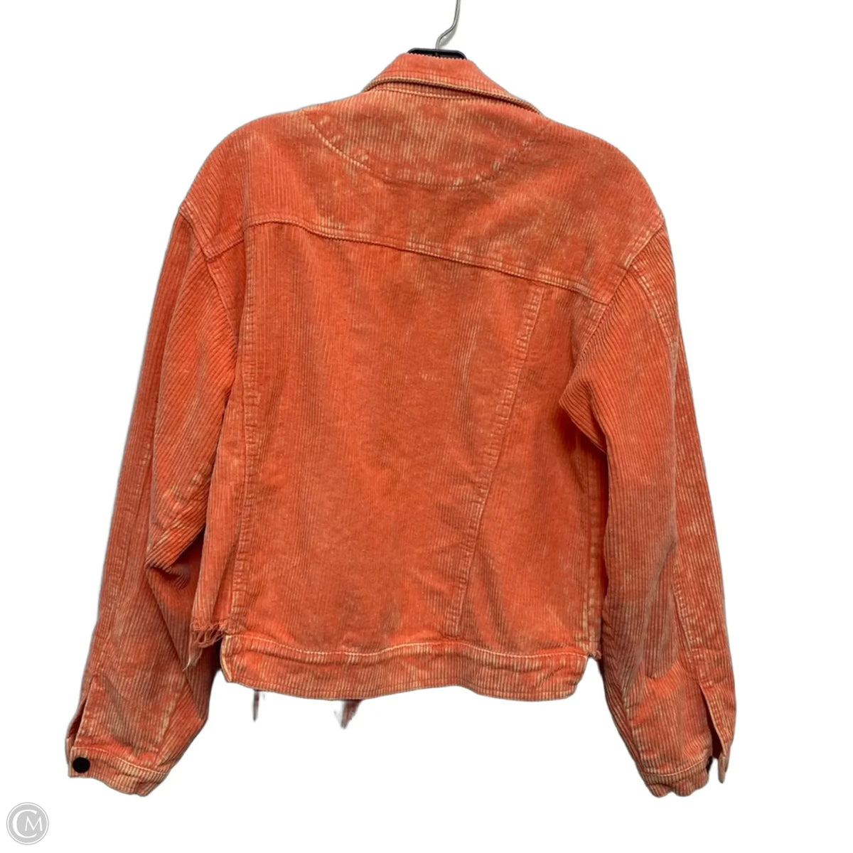 Jacket Shirt By Pol In Orange, Size: S