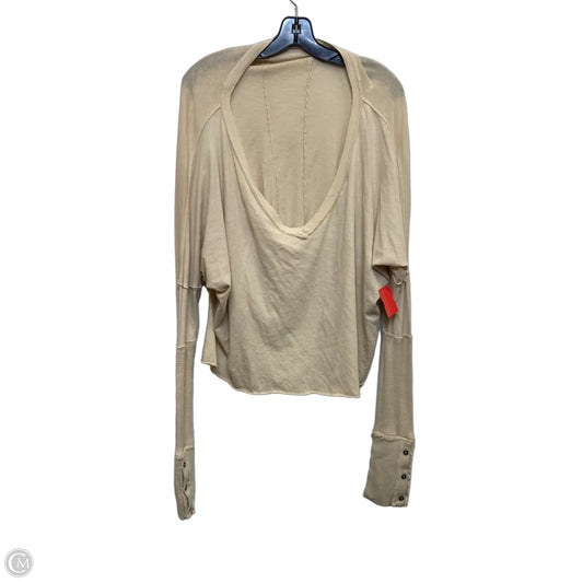 Top Long Sleeve By We The Free In Tan, Size: L