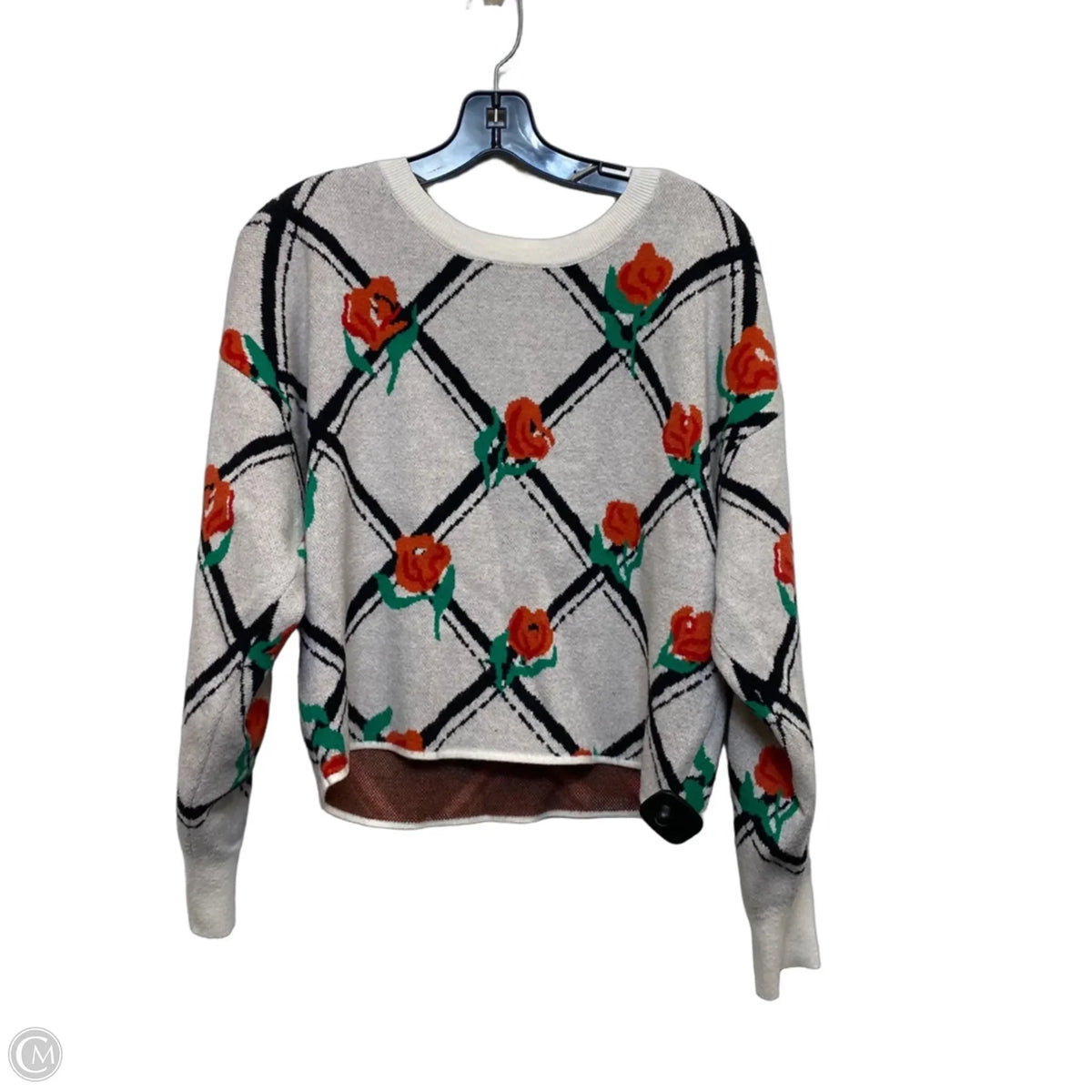 Sweater By Maeve In Black & Grey, Size: M