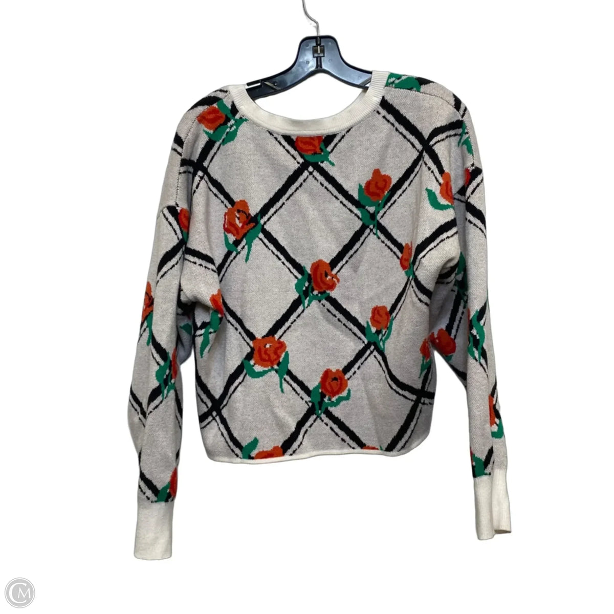 Sweater By Maeve In Black & Grey, Size: M