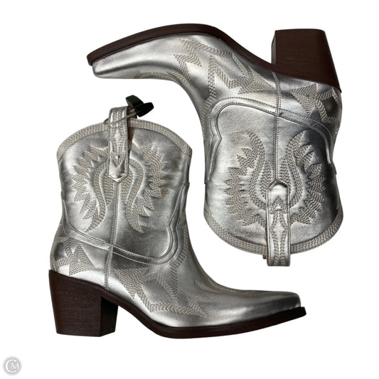 Boots Western By Hochfart In Silver, Size: 7
