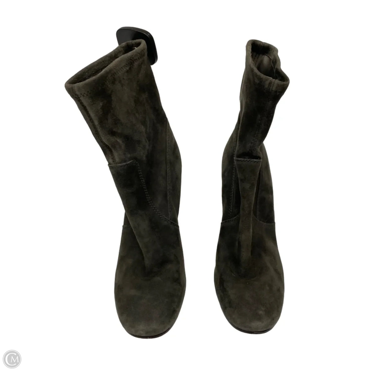 Boots Designer By Frye In Grey, Size: 6.5