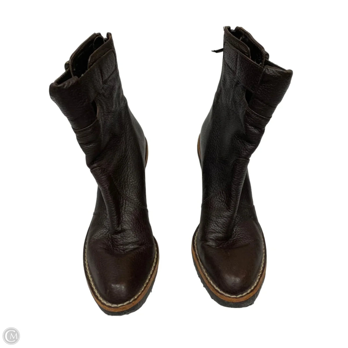 Boots Designer By Stuart Weitzman In Brown, Size: 7