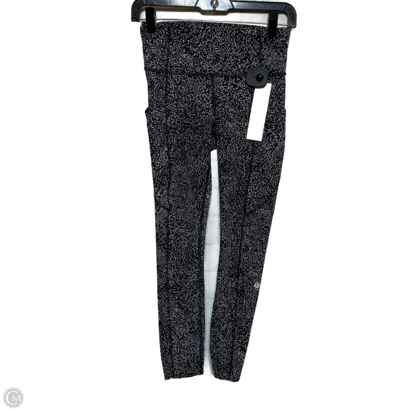 Athletic Leggings By Lululemon In Black & White, Size: S