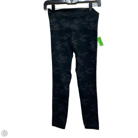 Athletic Leggings By Spanx In Blue & Green, Size: M