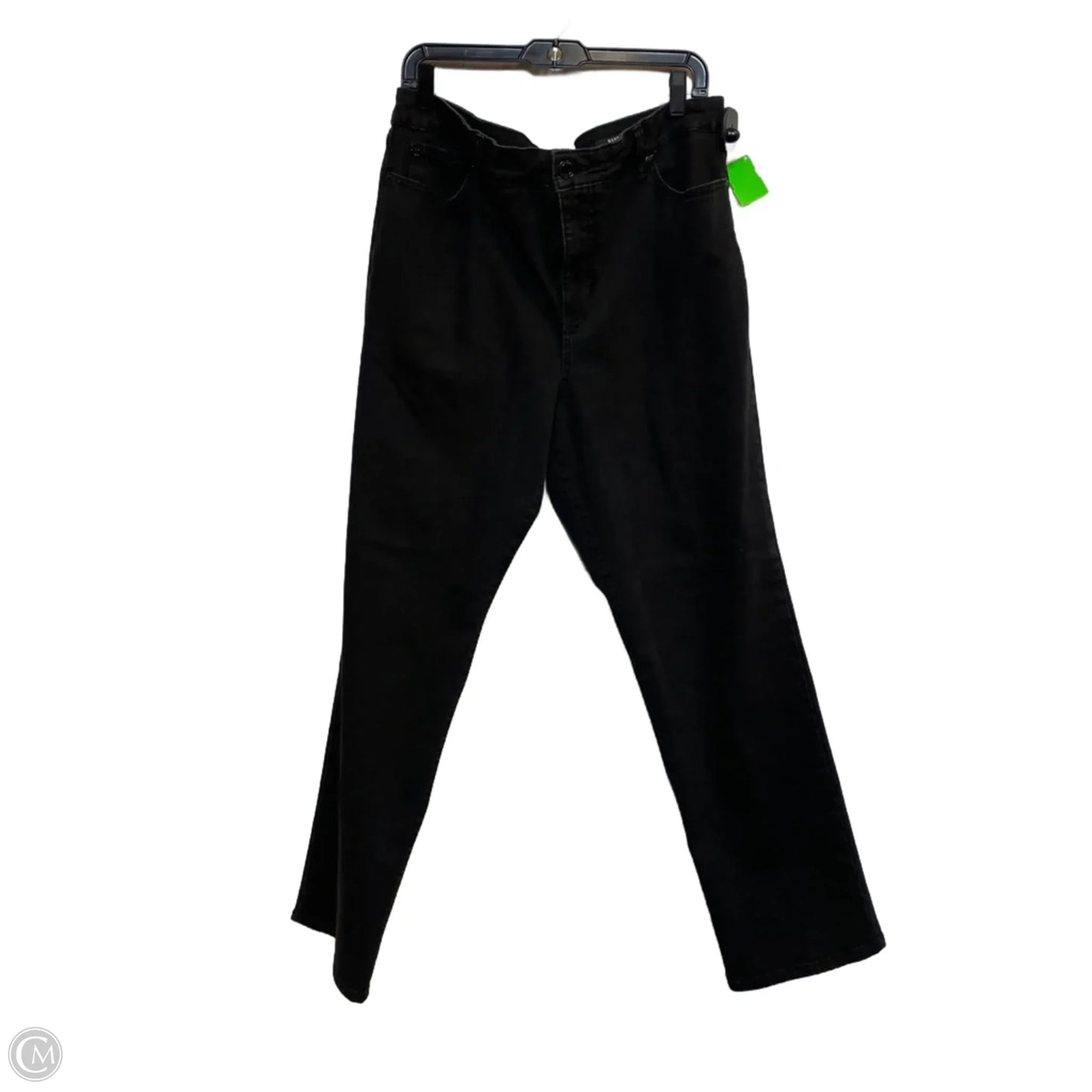 Jeans Straight By Bandolino In Black, Size: 18