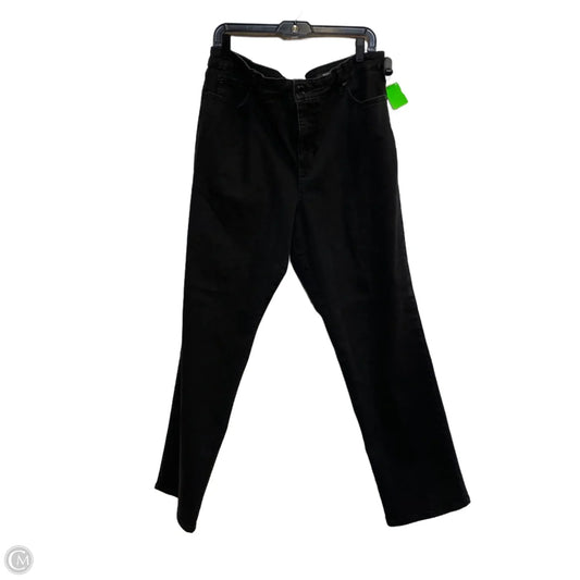 Jeans Straight By Bandolino In Black, Size: 18