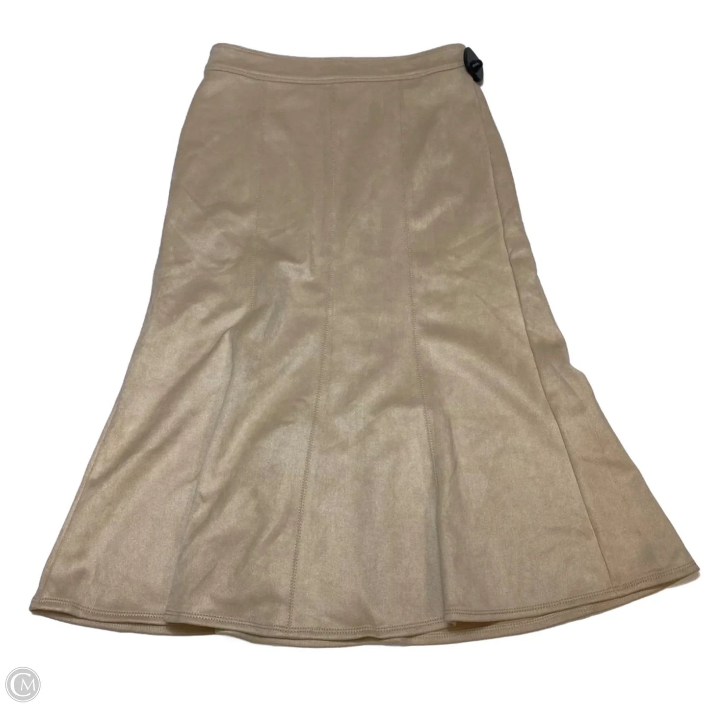 Skirt Midi By Ann Taylor In Tan, Size: Xs