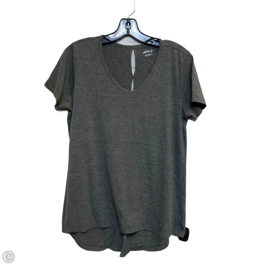 Athletic Top Short Sleeve By Bcg In Grey, Size: M