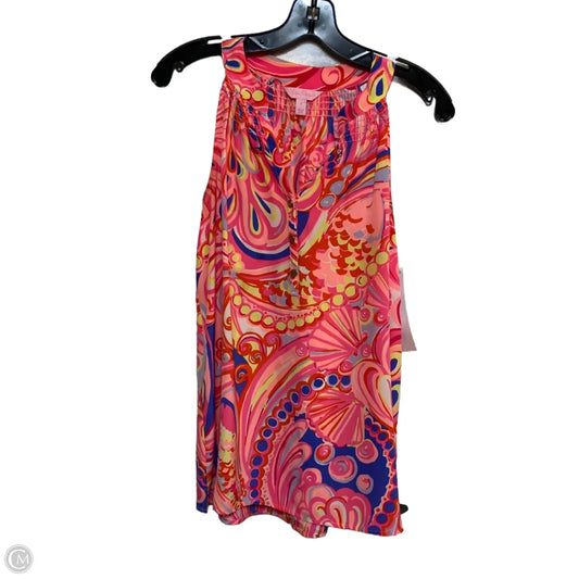 Top Sleeveless Designer By Lilly Pulitzer In Pink, Size: S