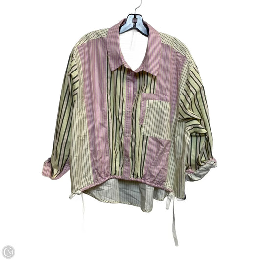 Top Long Sleeve By Anthropologie In Multi-colored, Size: L