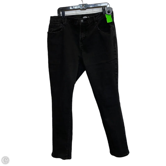Jeans Straight By Old Navy In Black, Size: 14