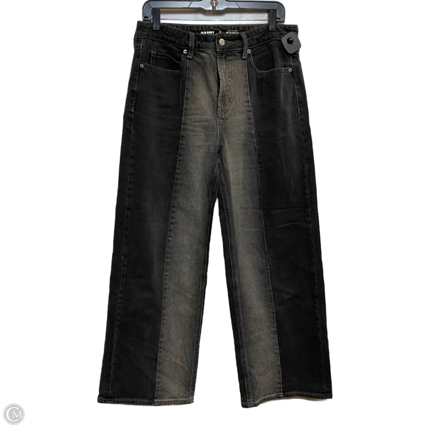 Jeans Wide Leg By Old Navy In Black, Size: 8p