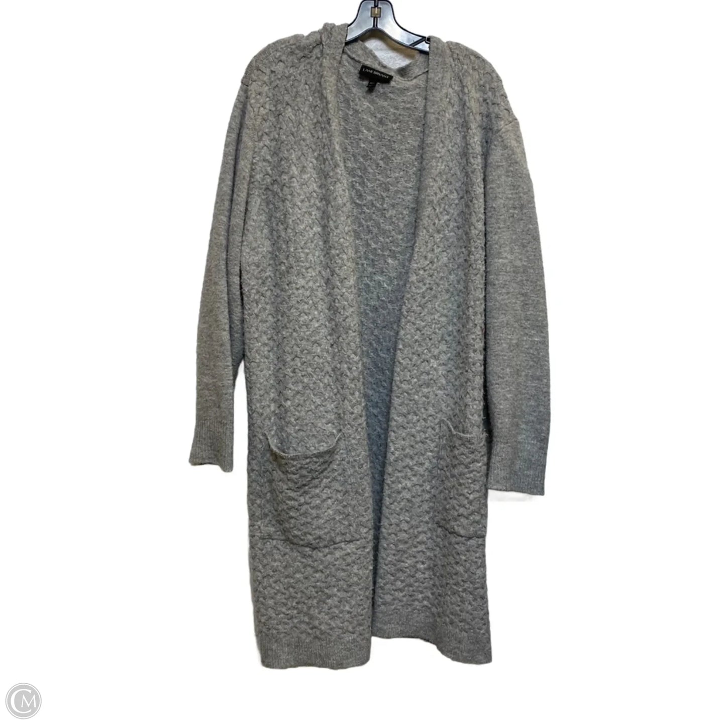Sweater Cardigan By Lane Bryant In Grey, Size: 4x