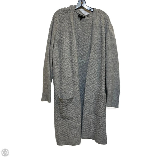 Sweater Cardigan By Lane Bryant In Grey, Size: 4x