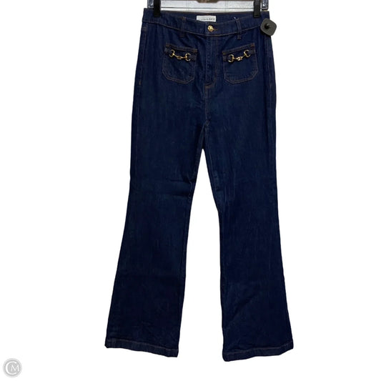 Jeans Flared By Loft In Blue, Size: 4