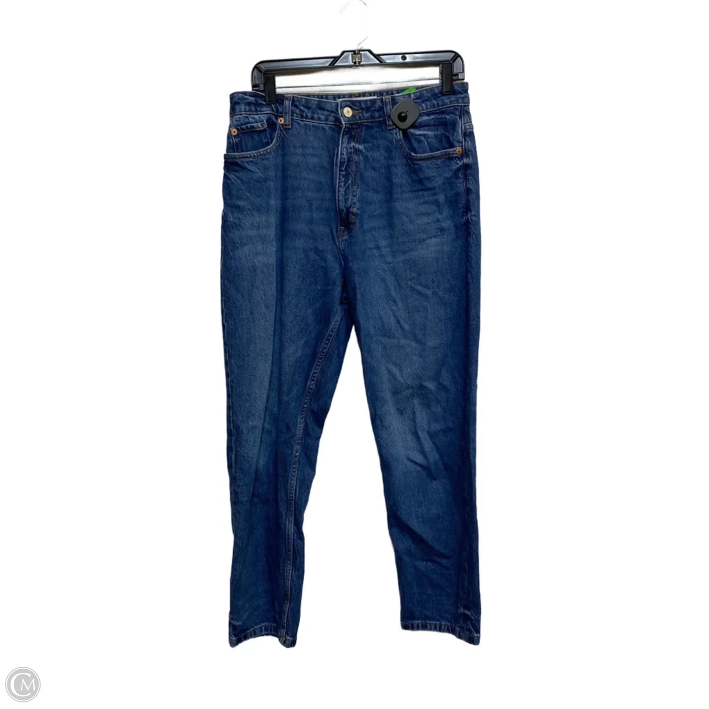 Jeans Straight By Zara In Blue Denim, Size: 10